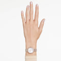 Swarovski Matrix tennis 7-link watch Swiss Made, Metal bracelet, Rose gold tone, Mixed metal finish