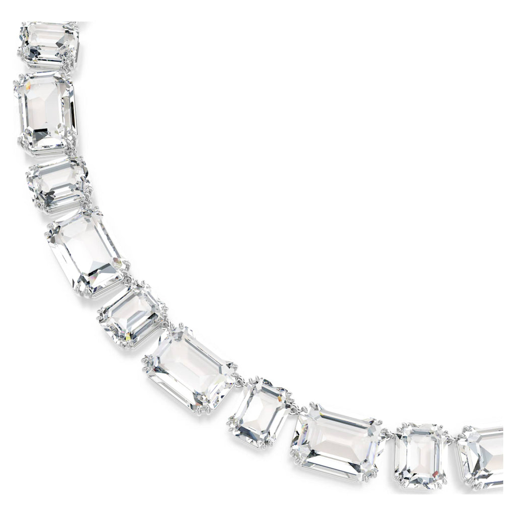 Swarovski Millenia necklace Octagon cut, White, Rhodium plated