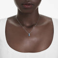 Swarovski Stilla Attract pendant Round cut, White, Rhodium plated